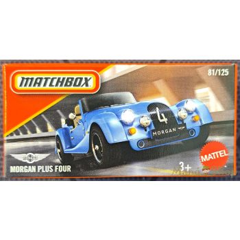 Matchbox - Morgan Plus Four - kisautó papírcsomagban
