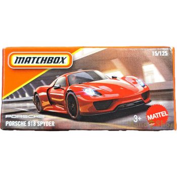 Matchbox - Porsche 918 Spyder - kisautó papírcsomagban