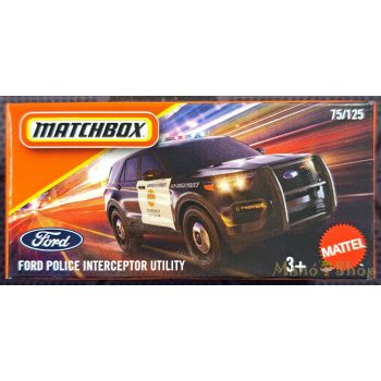   Matchbox - Ford Police Interceptor Utility - Kisautó papírcsomagban