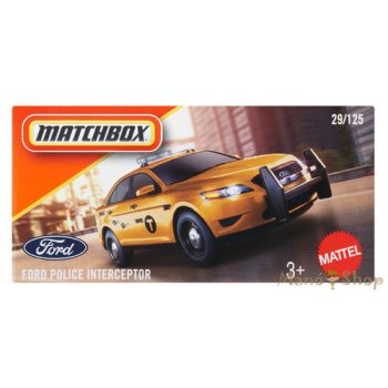   Matchbox - Ford Police Interceptor - kisautó papírcsomagban