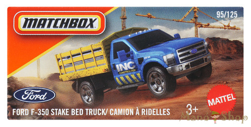 Matchbox - Ford F-350 Stake Bed Truck - kisautó papírcsomagban