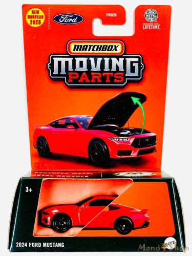 Matchbox Moving Parts - 2024 Ford Mustang - nyitható kisautó