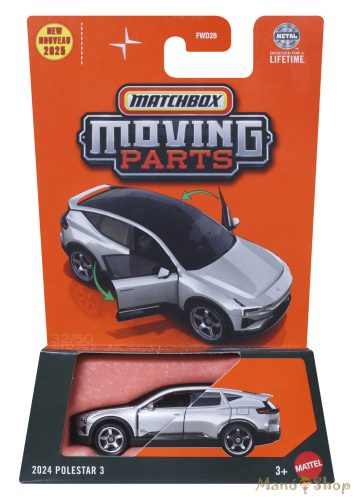 Matchbox Moving Parts - 2024 Polestar 3 - nyitható kisautó