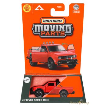   Matchbox Moving Parts - Alpha Wolf Electric Truck - nyitható kisautó