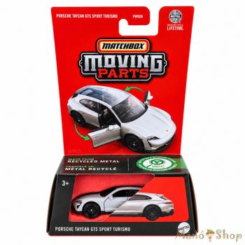   Matchbox : Moving Parts : Porsche Taycan GTS Sport Turismo fém kisautó nyitható ajtókkal