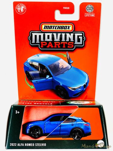 Matchbox Moving Parts - 2022 Alfa Romeo Stelvio - nyitható kisautó