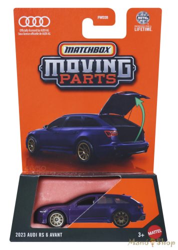 Matchbox Moving Parts - 2023 Audi RS 6 Avant - nyitható kisautó