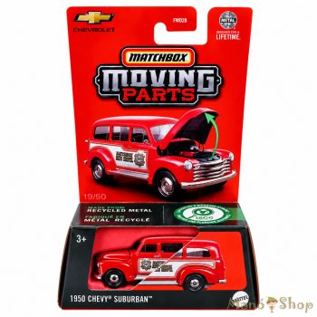   Matchbox : Moving Parts : 1950 Chevy Suburban fém kisautó nyitható elemmel