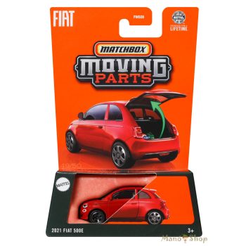 Matchbox Moving Parts - 2021 Fiat 500E - nyitható kisautó