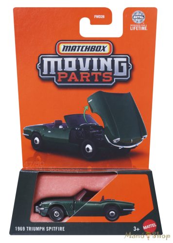 Matchbox Moving Parts - 1969 Triumph Spitfire - nyitható kisautó