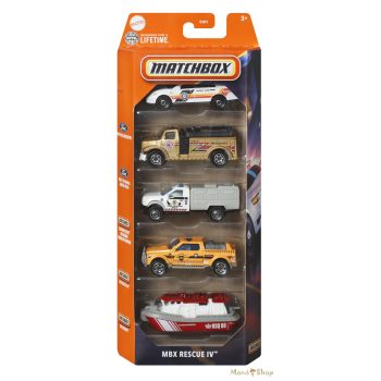 Matchbox - Kisautók MBX Rescue IV. 5 db-os szett