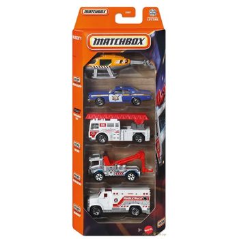 Matchbox - Kisautók MBX Rescue V 5 db-os szett