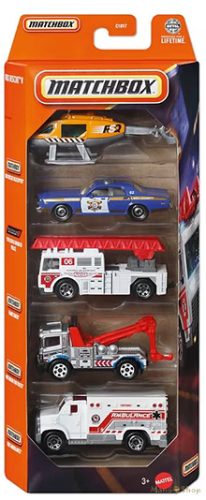 Matchbox - Kisautók MBX Rescue V 5 db-os szett