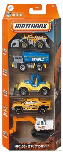 Matchbox - Kisautók MBX Construction VII 5 db-os szett