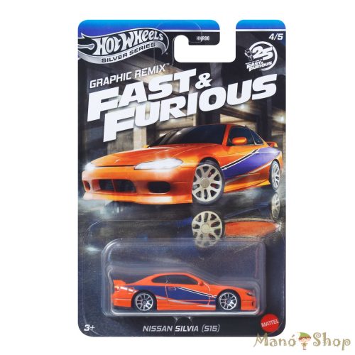 Hot Wheels Silver Series - Fast & Furious: Nissan Silvia (S15) kisautó