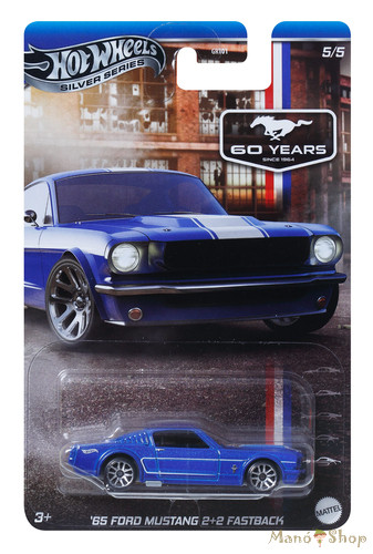 Hot Wheels - Silver Series Mustang 60 Years - '65 Ford Mustang 2+2 Fastback