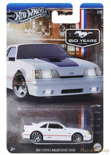 Hot Wheels - Silver Series Mustang 60 Years - '84 Ford Mustang SVO