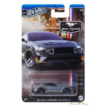   Hot Wheels - Silver Series Mustang 60 Years - '18 Ford Mustang RTR Spec 5