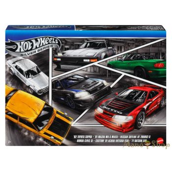   Hot Wheels : Silver Series : JDM Japanese Cars 6 db-os fém kisautó szett