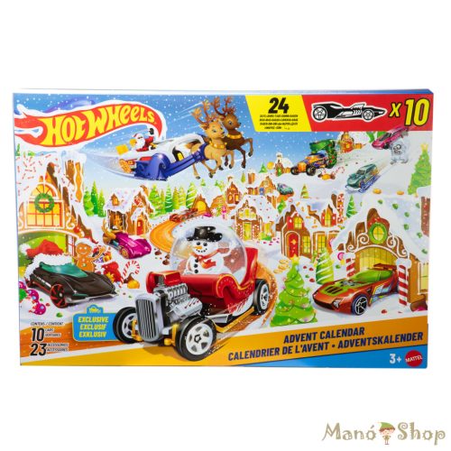 Hot Wheels : Advent Calendar - Adventi kalendárium kisautókkal és kiegészítőkkel