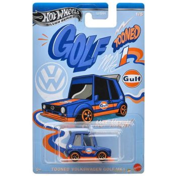   Hot Wheels - Silver Series Toned Gulf - Tooned Volkswagen Golf MK1