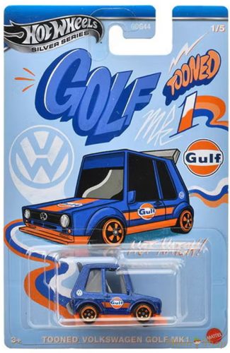 Hot Wheels - Silver Series Toned Gulf - Tooned Volkswagen Golf MK1