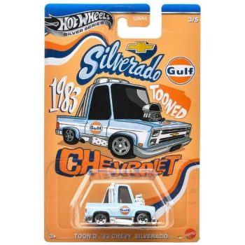  Hot Wheels - Silver Series Toned Gulf - Toon'd '83 Chevy Silverado