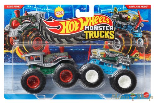 Hot Wheels Monster Trucks - 2-es Csomag - Lock Punk vs Airplane Mode