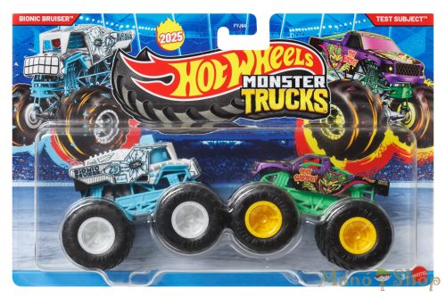 Hot Wheels Monster Trucks - 2-es Csomag - Bionic Bruiser vs Test Subject