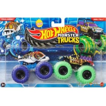   Hot Wheels Monster Trucks - 2-es Csomag - Piran-Ahhhh vs Haul Y'all