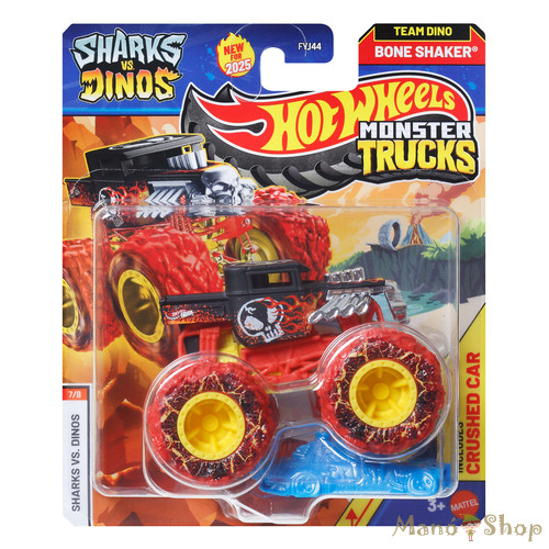 Hot Wheels - Monster Trucks - Bone Shaker "Sharks vs Dinos"