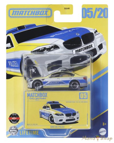 Matchbox Collectors - BMW M5 Police - Gyűjtői kisautó 