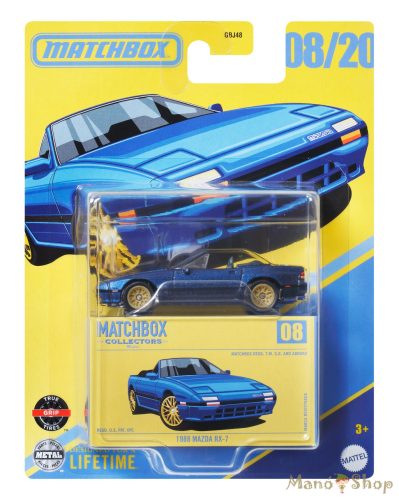 Matchbox Collectors - 1988 Mazda RX-7 - Gyűjtői kisautó 