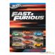 Hot Wheels: Fast & Furious: 10 db-os ajándékszett