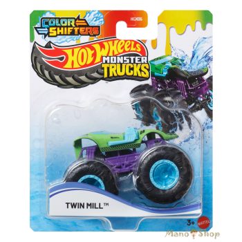   Hot Wheels Monster Trucks - Color Shifter Twin Mill - Színváltós kisautó