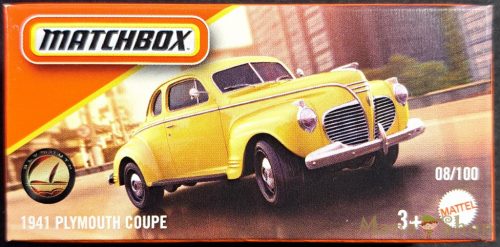 Matchbox - 1941 Plymouth Coupe - kisautó papírdobozban