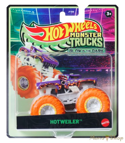 Hot Wheels Monster Trucks - Hotweiler - Sötétben világító autó
