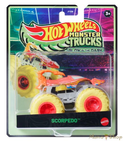 Hot Wheels Monster Trucks - Scorpedo - Sötétben világító autó