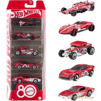 Hot Wheels - Mattel 80 évforduló 5 db-os kisautó készlet