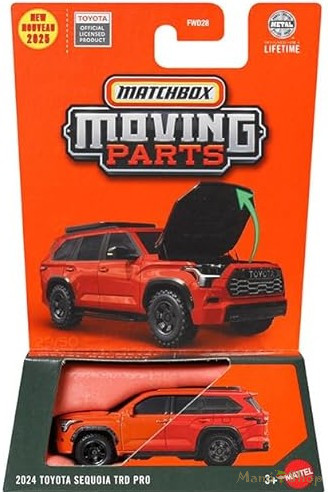 Matchbox Moving Parts - 2024 Toyota Sequoia TRD PRO - nyitható kisautó