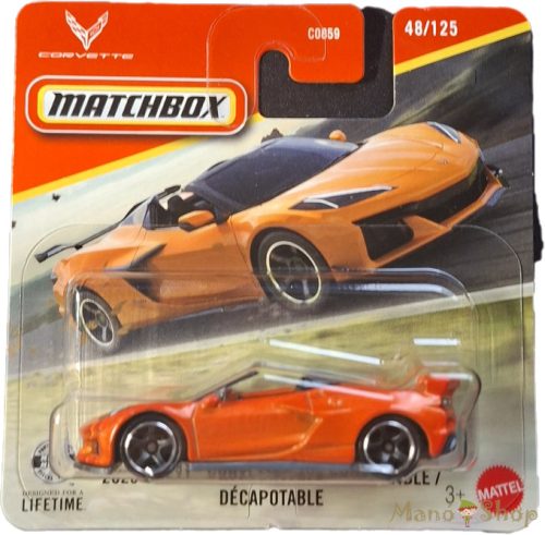 Matchbox: 2020 Corvette C8 Convertible narancssárga kisautó 48/125