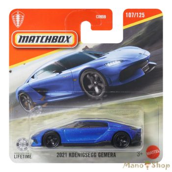   Matchbox: 2021 Koenigsegg Gemera kék metál kisautó 107/125