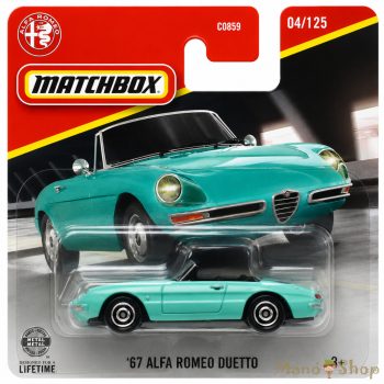 Matchbox: '67 Alfa Romeo Duetto kisautó