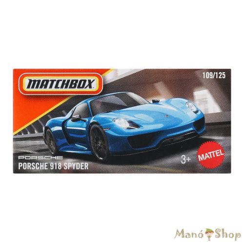 Matchbox : Porsche 918 Spyder fém kisautó