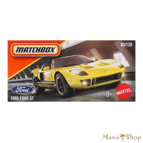 Matchbox : 2005 Ford GT fém kisautó papírdobozban