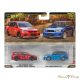Hot Wheels Premium Car Culture 2-Pack: 2005 Mitsubishi Lancer Evolution IX Wagon & 2004 Subaru Forester STI szett