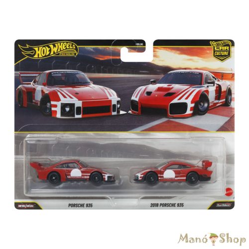 Hot Wheels Premium Car Culture 2-Pack: Porsche 935 & 2018 Porsche 935 versenyautó szett