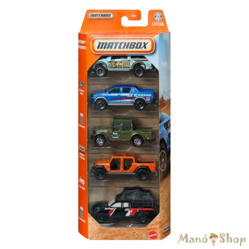Matchbox : Off-Road Trucks 5 db-os fém kisautó szett