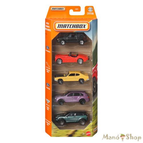 Matchbox : British Roadways 5 db-os fém kisautó szett