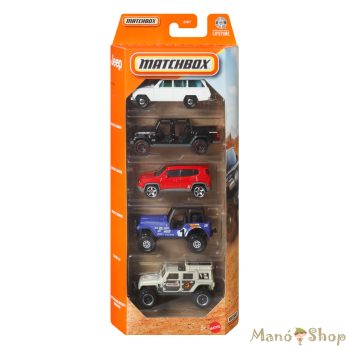 Matchbox : Jeep 5 db-os fém kisautó szett